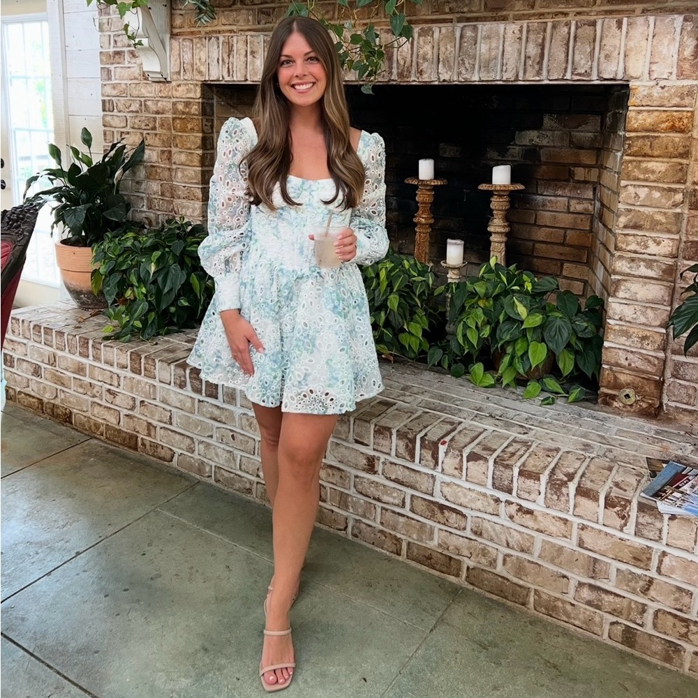 Bardot Lila Flounce Mini Dress